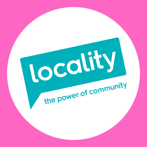 Locality logo within a pink square