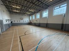 Image shows the sports hall inside Sheldon Community Centre